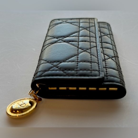 Brand New Never Used Christian Dior Quilted Brown Leather Key Case - Picture 6 of 6